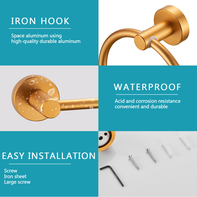 Landolt 6 Piece Bathroom Hardware Set Wayfair